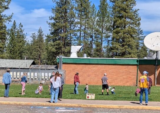 Easter Egg Hunt at Burney High School